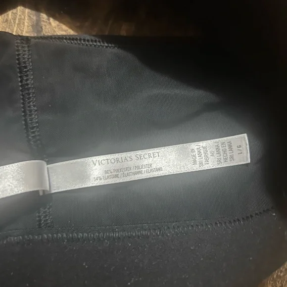 Victorias Secret Sport The Show-Off Strappy Wireless Sports Bra Black Size Large - Picture 4 of 5